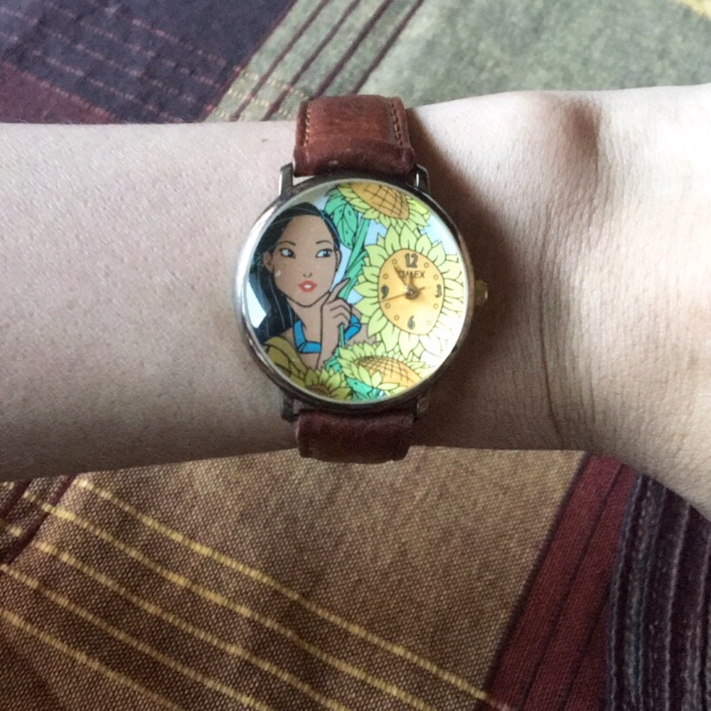 Vintage Pocahontas Sunflower Watch